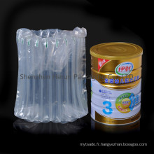 Coussin gonflable matière au lait en poudre d’emballage optimale PA peut